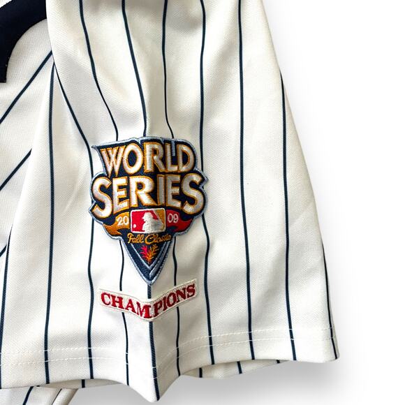 Alex Rodriguez New York Yankees 2009 World Series Jersey sz XL Majestic - Picture 3 of 7